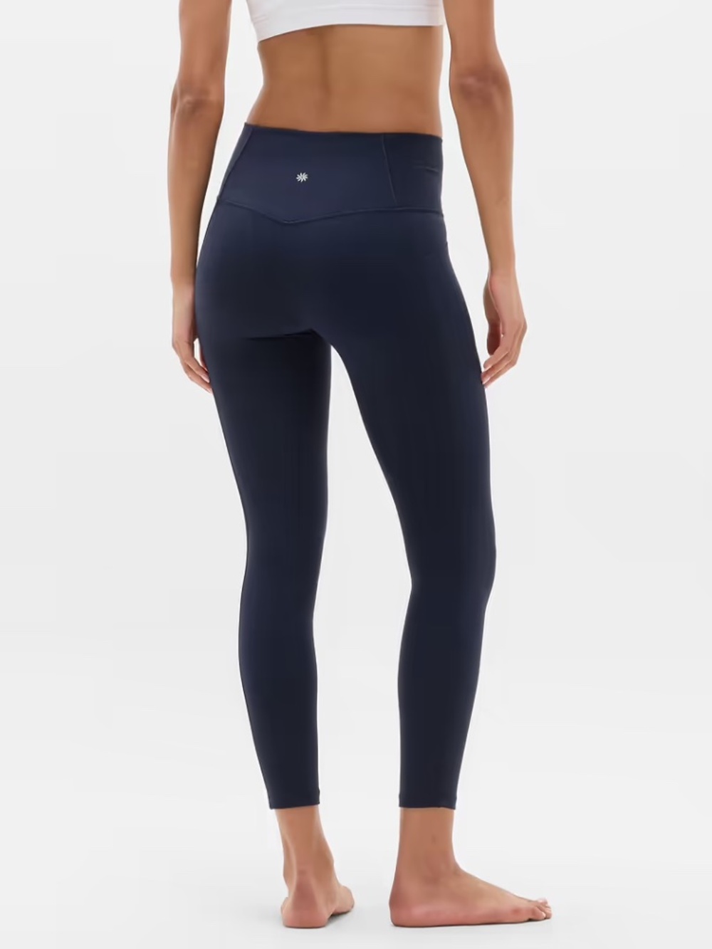 Athleta Salutation Stash 7/8 Navy | Small | Soft Yoga Pants Leggings Pockets